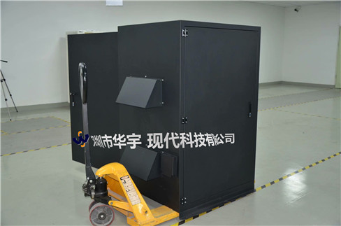 我司21號(hào)發(fā)貨浙江，為浙江某公司提供定制款恒溫恒濕戶外投影儀安裝柜(圖1)